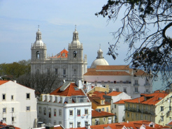 Aussicht von der Burg, Mosteiro de Sao Vincente de Fora