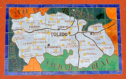 Azulejos - Karte der Provinz Toledo