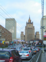 Verkehrsstau in Moskau